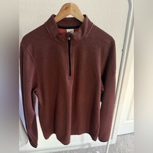 Red/Maroon Nike Golf Quarter-Zip Pullover